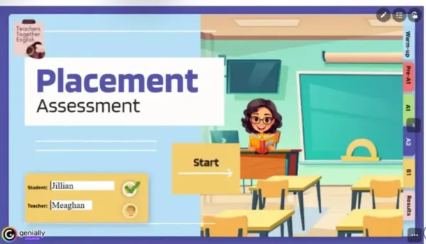A structured placement test like this one from Teachers Together English is great to include in your trial lessons.